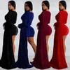 Abiti casual abiti da sera di paillettes brillanti di lusso Short Woman Woman Elegant Mini Long Sleeve Cink BodyCon BodyCon Birthday Clubwear sexy