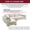 Stol täcker fast färgsoffa för vardagsrum elastiskt hörn soffa täcker lformad schäslonglipptäckar skydds heminredning