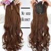 XIYUEWig womens long straight curly hair full head cover no need for hair net invisible and traceless hair patch 240403