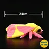 Realistisk Rosy Maple Moth Plush Toy Silk Plushie Fly Livselike Insect Stuffed Animals Simulation Doll Kids 240325