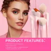 Jessup Pink Makeup Brushes Set 14PCSメイクアップブラシプレミアムビーガンファンデーションブラッシュアイシャドウライナーパウダーブレンディングBrusht495 240326