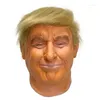 Supplência de festa Trump LATEX Full Head Face Human Mask para Festival Halloween Páscoa traje de Páscoa Donald Fãs de Cosplay Presidencial