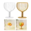 Figurines décoratives Iron Art Fruit Panier de fruits Gobelet Shape Table Plaque d'affichage SERVANT BOLS PLANQUES DE Rangement pour centres de cuisine