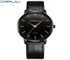 CWP2021 Luxo Mens relógios Crrju Men Ultra Ultra Finga Impermeável Sport Relógio de Correia de Correta de Couro Male Male Strap Relloj HOMBR9724254