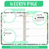 Planificateurs A5 Agenda Planner 2023 Spiral Notebook Schebook Plan Weekly PAPELERIE NOTAGE KAWAII CARSET COSSSE ACCESSOIRES BUDIT