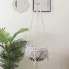 Katzenträger Boho Macrame Pet Swing Cage Handmade Hundepflanzenhalter Unterstützung Nordic House Hanging Schlafstuhl Sitze vier Jahreszeiten verfügbar