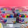 Knysna 120 kleurenmarkers Waterverf Pen Set voor geschenk waterverfmarkering Pen Dual Tip Pensjes Studenten Tekening schoolbenodigdheden 240328
