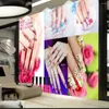 Tapety Milofei Beauty Salon Manicure Narzędzia do tła malowanie ścienne