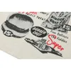 Amerikanische nostalgische Hamburger Französische Pommes gedruckt kurzarm T-Shirt Herren China-Chic Street Loose Hip Hop Halbärmel Hemd