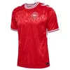 2024 2025 Dänemark Fußballtrikot 24 25 Euro Eriksen Home Red Away White Kjaer Hojbjerg Christensen Skov Olsen Braithwaite Dolberg Fußballhemden