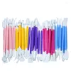 Baking Tools 8Pcs Cake Carved Pens Flower Modelling Fondant Decoration Pen Chocolate Pastry Carving Cutter Craft Mold