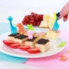 Форкки 52шт милый мини -фермерский мультфильм выбирает дети с закусками десерт фруктовый ланч бенто аксессуары декор.
