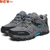 Fitnessschuhe Winter Männer Turnschuhe Leder Wanderschnee warm warmes Fell Non -Slip Outdoor Kletter Trekking Taktischer Jagdkampf