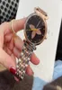 Marque Regarde des femmes girl Flower Style Metal Steel Band Quartz Wrist Watch L427975847