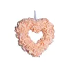 Decoratieve bloemen 30 cm Valentijnsdag liefde hart krans lichtrozesimulatie roze slingers bruiloft decor happy valentien's feestkransen