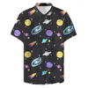 Chemises décontractées pour hommes 3D Planet Funny Planet Animal Dog Graphique pour hommes vêtements Streetwear Blouses Carton Y2K Boulie-Blouse Blouse Tops