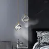 Deckenleuchten moderne LED -Kristall Kronleuchter Küchenbar Anhänger Lampen Schlafzimmer Nachtte Dekor Beleuchtung Esszimmer Hanging