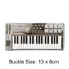 Fashion Piano Electronic Keyboard with s Music Series Big Metal Buckle For Belts DIY Accessories Gifts 240401