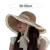 Cappelli larghi brim classico cappello di paglia leggero Donne lavabili in stile coreano Big Floppy Beach Sun Protection