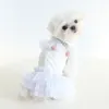 Appareils pour chiens Summer Small Robe Cat Jupe chiot mariage pour Yorkshire Terrier Shih Tzu Pomeranian Poodle Chihuahua Vêtements