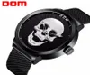 Men039s Watch Dom Cool Bone Luksusowa marka M1231 Creative Clock Black Male Watch Style Skullz Style Men Watches Relogio Masculin7394642
