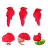 Figurines décoratives 6pcs Clip cardinal sur l'ornement d'arbre de Noël Simulation de Birds Red Small Centre pour décoration Home