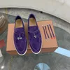 Sıradan Ayakkabı Kadınlar İçin Mokasinler 2024 Süet Deri Loafers Tasarımcı Konforlu Takılar Erkek Spor ayakkabıları