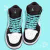 Hangers 1 Pair Green Diamond Flat Shoelaces High-top Canvas Sneakers Shoe Laces Women Men Strings