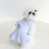 犬のアパレル夏の服パピードレス猫衣類スカートヨークシャーチワワプードルポメラニアンシーズシュナウザーコスチュームドレス