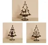 Candlers 2pcs Christmas Iron Solder Santa Claus Elk Ornaments de chandelier de chandelier joyeux ornements de table