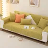 Tampas de cadeira espessos de sofá quente não deslizamento de luxuosos sofás de inverno Coscões de almofada de colheita de coloração sólida toalhas de sofá universal para sala de estar