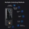 Lock Tuya APP WIFI Automatic Electronic Keyless Deadbolt Smart Door Lock With Digital Code Fingerprint IC Card Mechanical Key Unlock