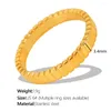 Ketens Oudianya sieraden jz32 groothandel ringen eenvoudige roestvrij staal 18K vergulde ring
