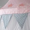 Baby Room Mosquito Net Kid Bed Curtain Canopy Round Crib Netting Bed Tent Baldachin Decoration Girls Bedroom Accessories 240326