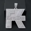 Hiphop Bling Diamonds 925 Zilver voor altijd bekende hangketting