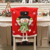 Couvre-chaise 2024 Christmas Santa pour la table de table Home Dinner Drop couvercle