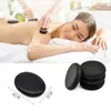 Massage Stones Rocks 1 / 7pcs Stone Hot Stone Massage Set Box Box Soulagez le stress Douleur de santé Santé Lava Basalte Round Massage Tool Stones 240403