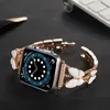 Luxury Fashion Watch Straps Metal Butterfly Watchbands for Apple Watch Band 38mm 42mm Designer Bling Diamond Silver Rose Gold Watch Bands Gifts for Women Friends