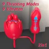 Rose Licking Vibrator Suck for Women Nipple Clitoris Stimulator Gspot Thrusting Vibrating Egg Sex Toy 240403