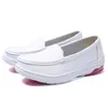 Casual Shoes 's EVA Rubber Large Air Cushion White Women's Comfortable Slope Heels Fashionable Work