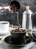 Koppar Saucers Luxury Modern Coffee Cup and Saucer Set Nordic Home Minimalist Te Ceramic Mug Creativity Tazas Mugs Cute