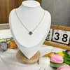 Schmuck Moissanit Diamant Halskette Designer Klassiker Clover Halskette Charme Roségold Sier -Schilze -Anhänger für Frauen Engagement kostenloser Versand zur Verfügung stellen Geschenkboxen