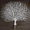 Decorative Flowers Plastic Artificial Peacock Branch Home Decoration Fake Plant Wedding Flower Wall Material DIY Tree Christmas Navidad