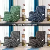 Stol täcker anti slip elastic stretch polyester soffa heminredning med fickor soffa modernt vardagsrum moln tryckt vilstolskydd