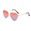 Nouvelles femmes Love Ocean Film Sunglasses Metal Peach Heart Fashion Fashion Enveloppe de coeur