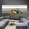 Yellow Boat Tree Nordic Poster Landscape Pictures Canvas Prints Wall Art Painting For Living Room Modern Home Decor Bedside Art