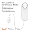 Detektor 3M/5M Wi -Fi Detektor wody czujnik wycieków detektor szczelności 90dB Sound Tuya Smart Life App Flood Alert Security