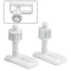 Tampas de assento no vaso sanitário 2pcs dobradiças brancas parafusos de parafusos de parafusos de parafusos de kit de reparo de banheiro ferramentas de ferramentas