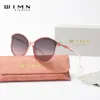 Occhiali da sole autentica Wimn Fashion Elegant Series Womenes Glasses Luxury Female Gradient Lens Glass