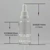 Garrafas de armazenamento venda bem 30 ml de vidro garrafa transparente com gotas de gotas brancas de 30 ml